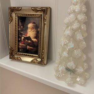 Gold Framed Santa Claus Picture
